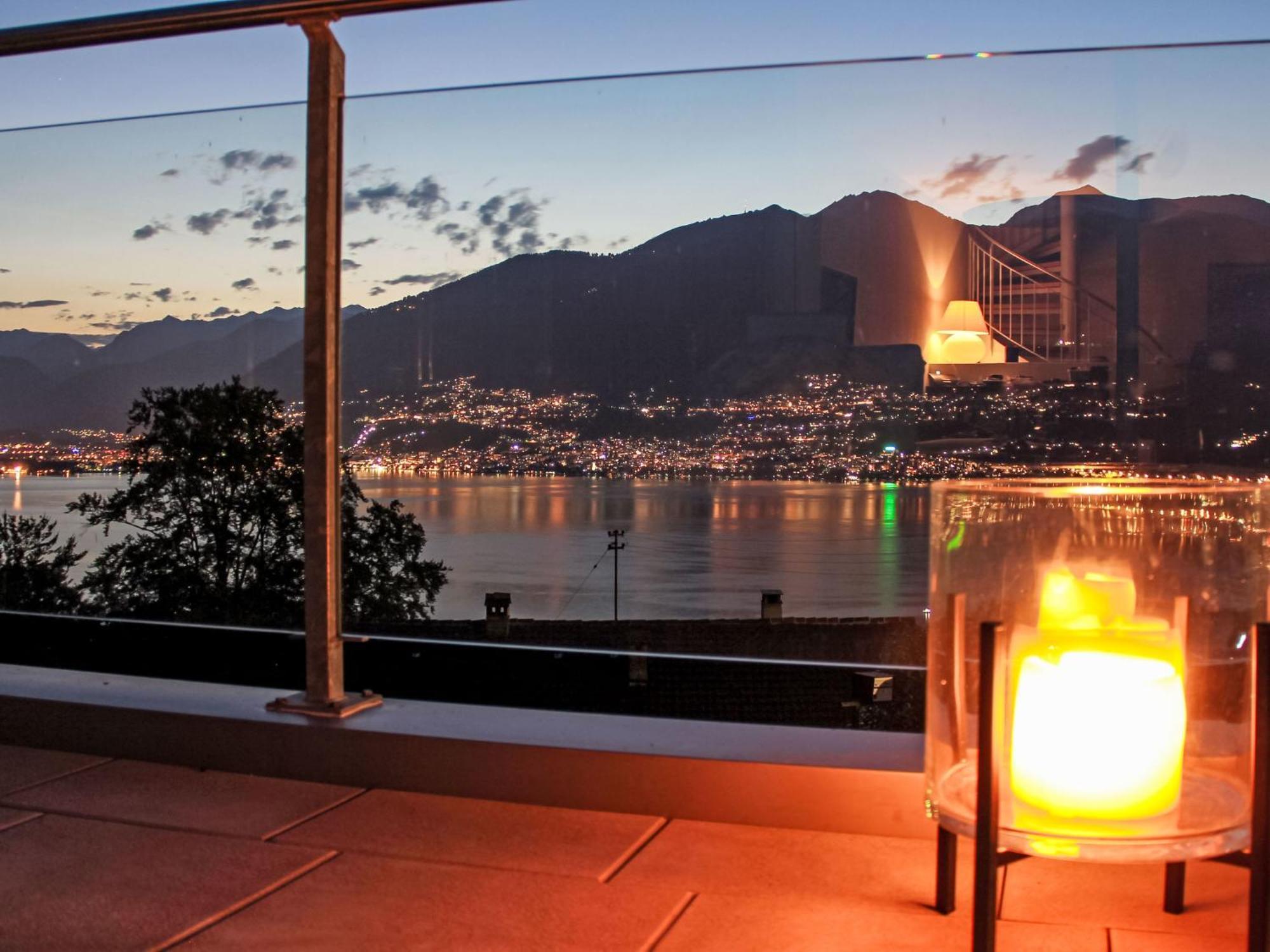 Apartment Vista Lago Maggiore 1-Floor Left By Interhome Gambarogno Bagian luar foto