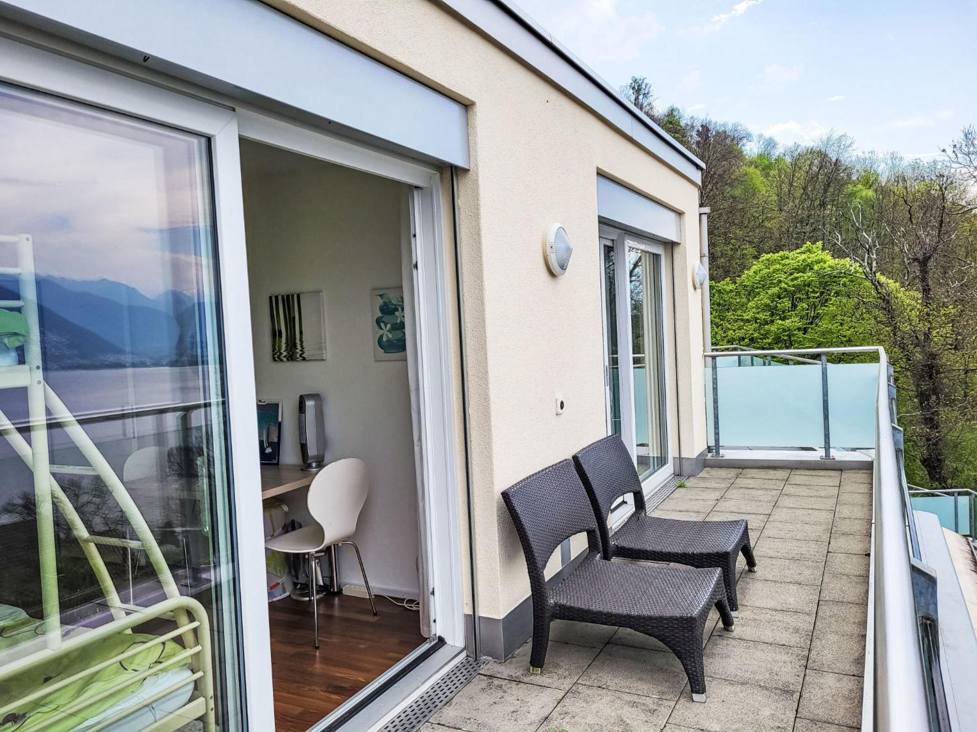 Apartment Vista Lago Maggiore 1-Floor Left By Interhome Gambarogno Bagian luar foto