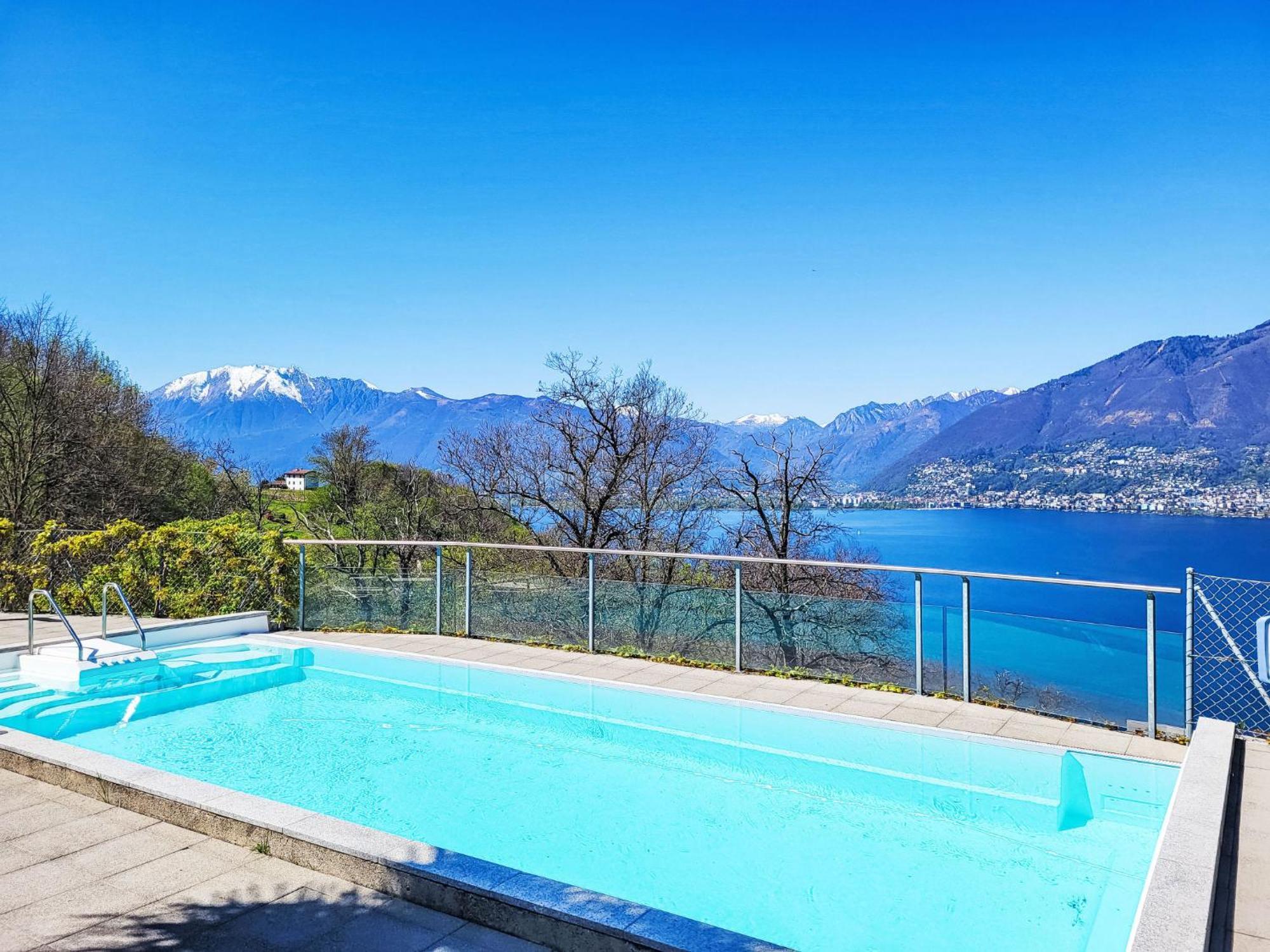 Apartment Vista Lago Maggiore 1-Floor Left By Interhome Gambarogno Bagian luar foto