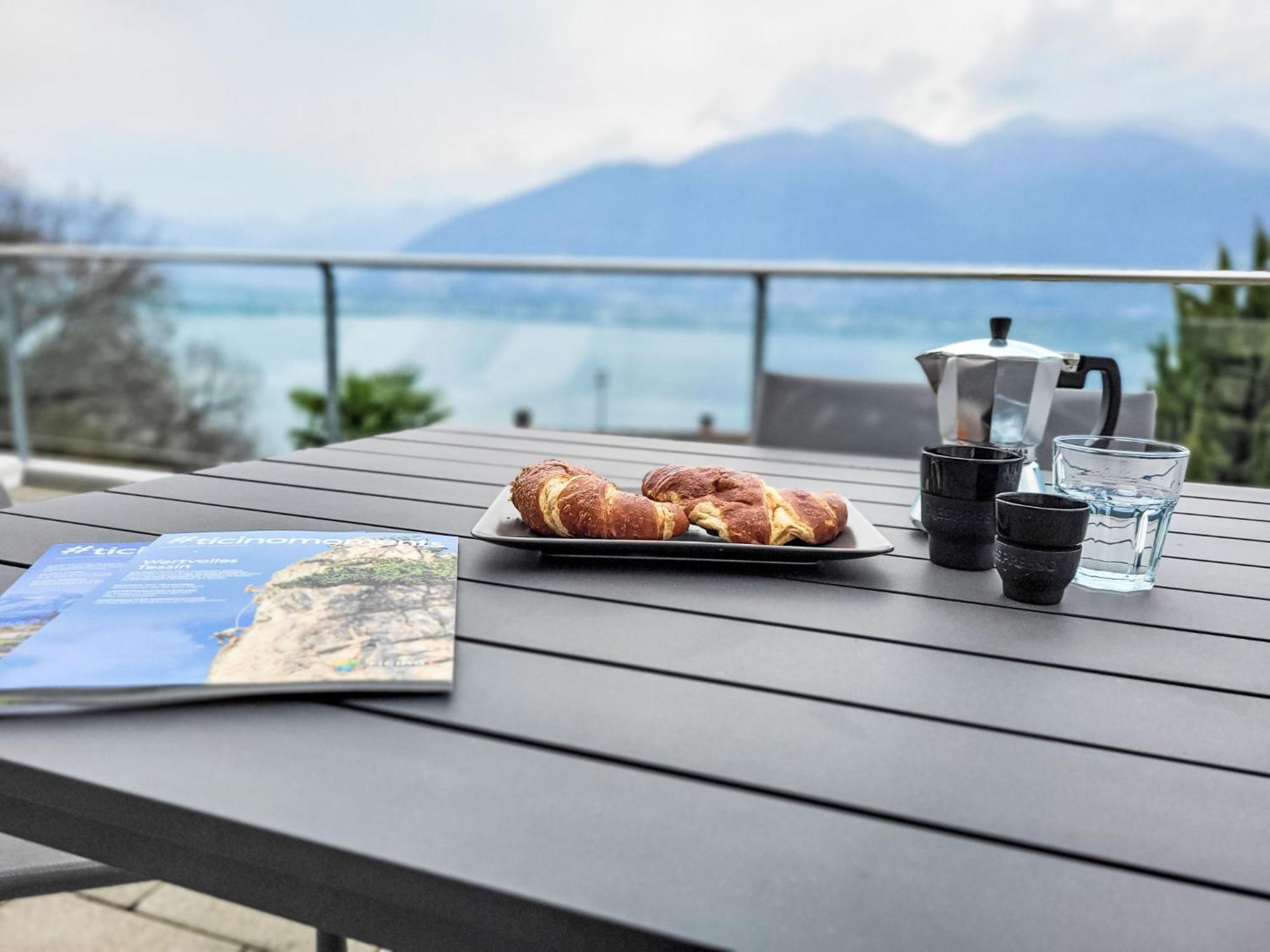 Apartment Vista Lago Maggiore 1-Floor Left By Interhome Gambarogno Bagian luar foto
