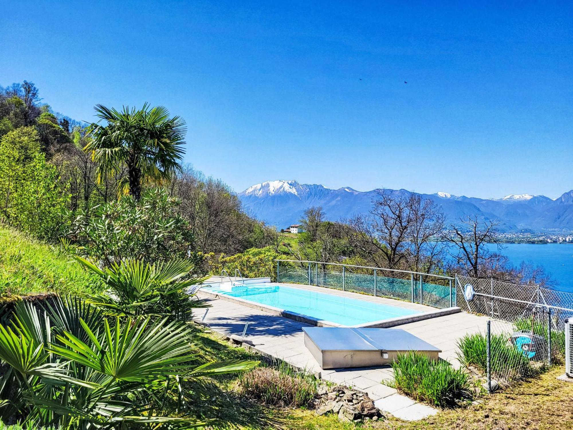 Apartment Vista Lago Maggiore 1-Floor Left By Interhome Gambarogno Bagian luar foto