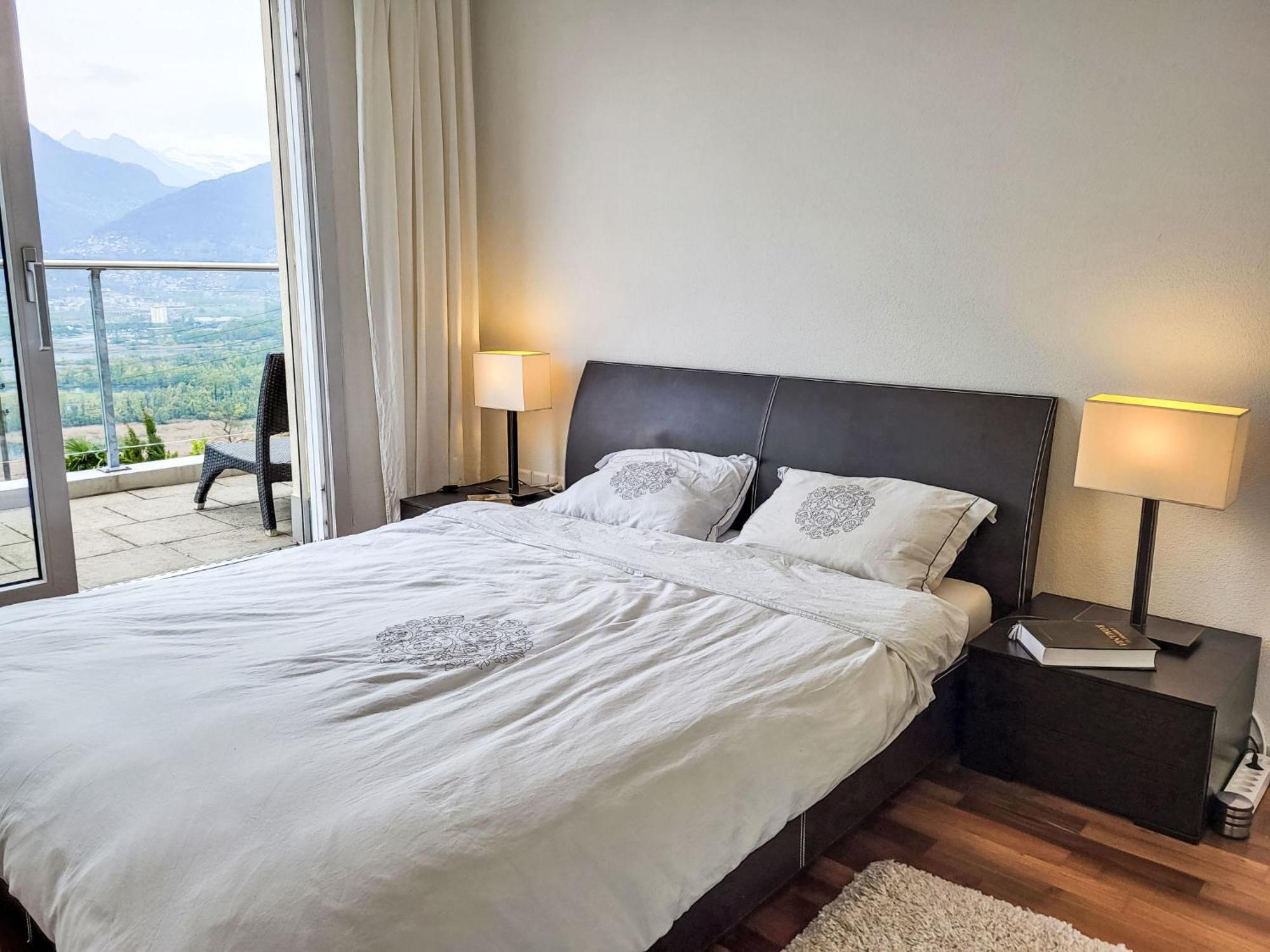 Apartment Vista Lago Maggiore 1-Floor Left By Interhome Gambarogno Bagian luar foto