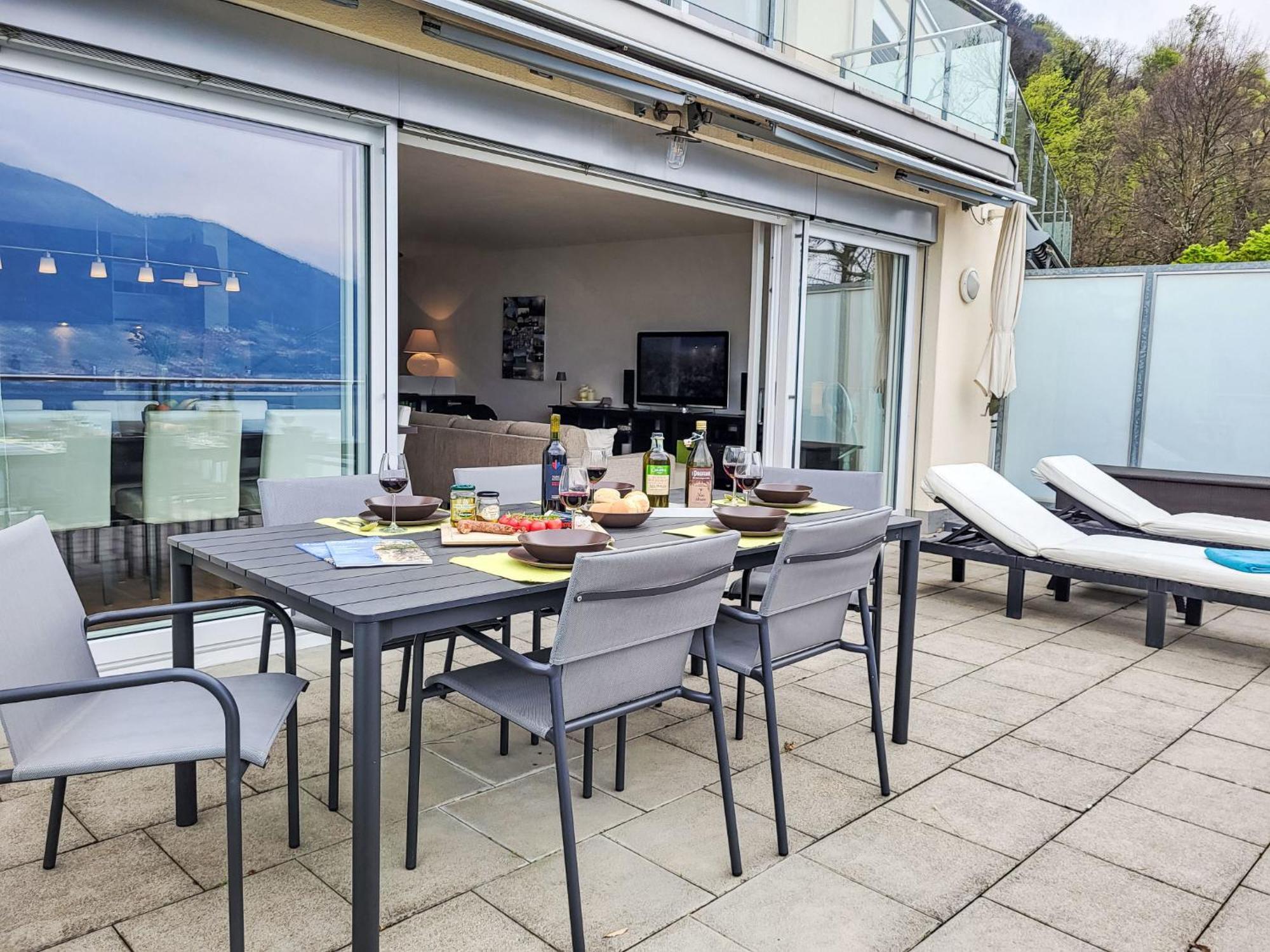 Apartment Vista Lago Maggiore 1-Floor Left By Interhome Gambarogno Bagian luar foto